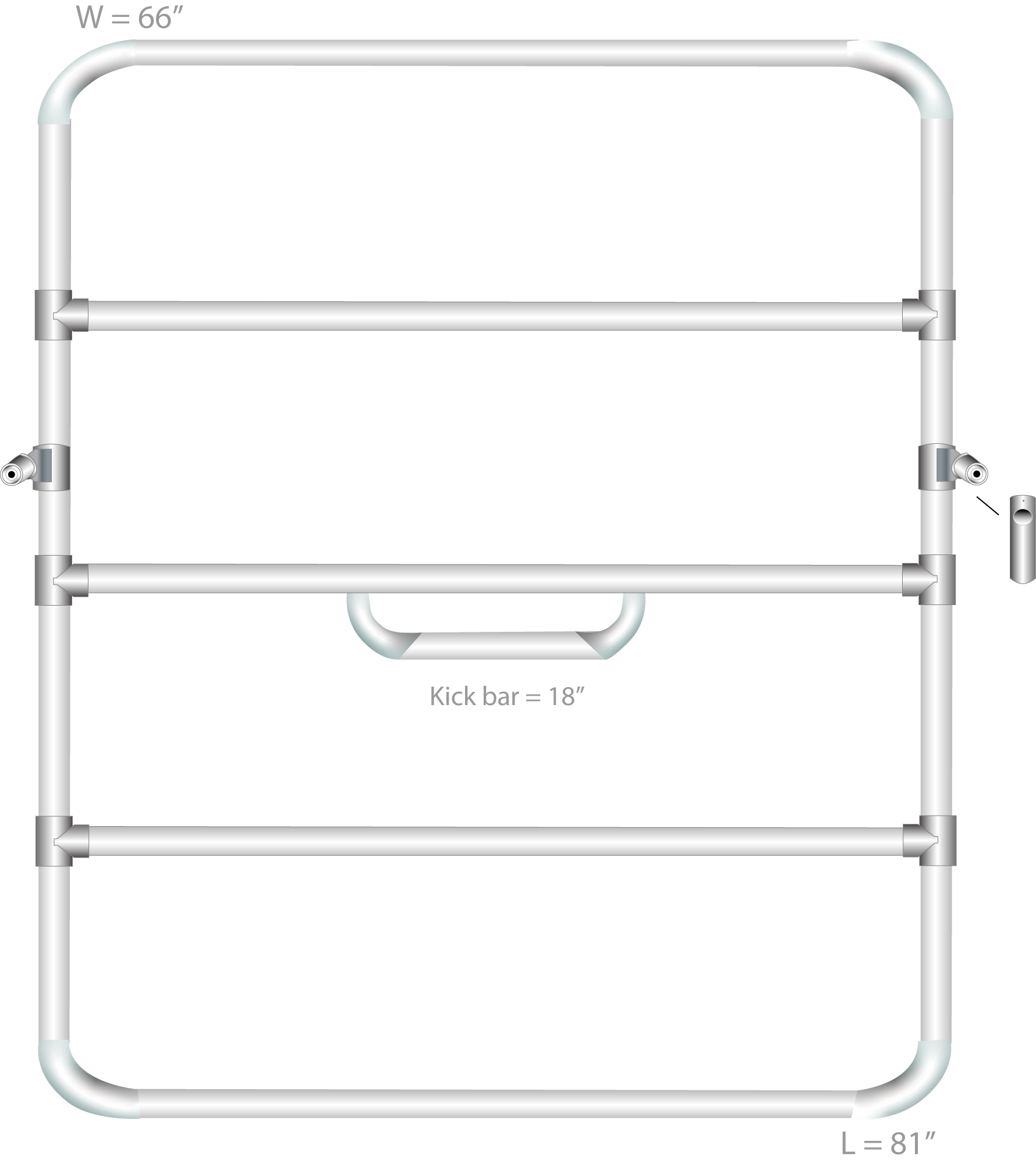 RMR 4-Bay Frame for SB140/SBDS140