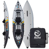 Buoy Watersports Flatwater Recreational Tandem Inflatable Kayak